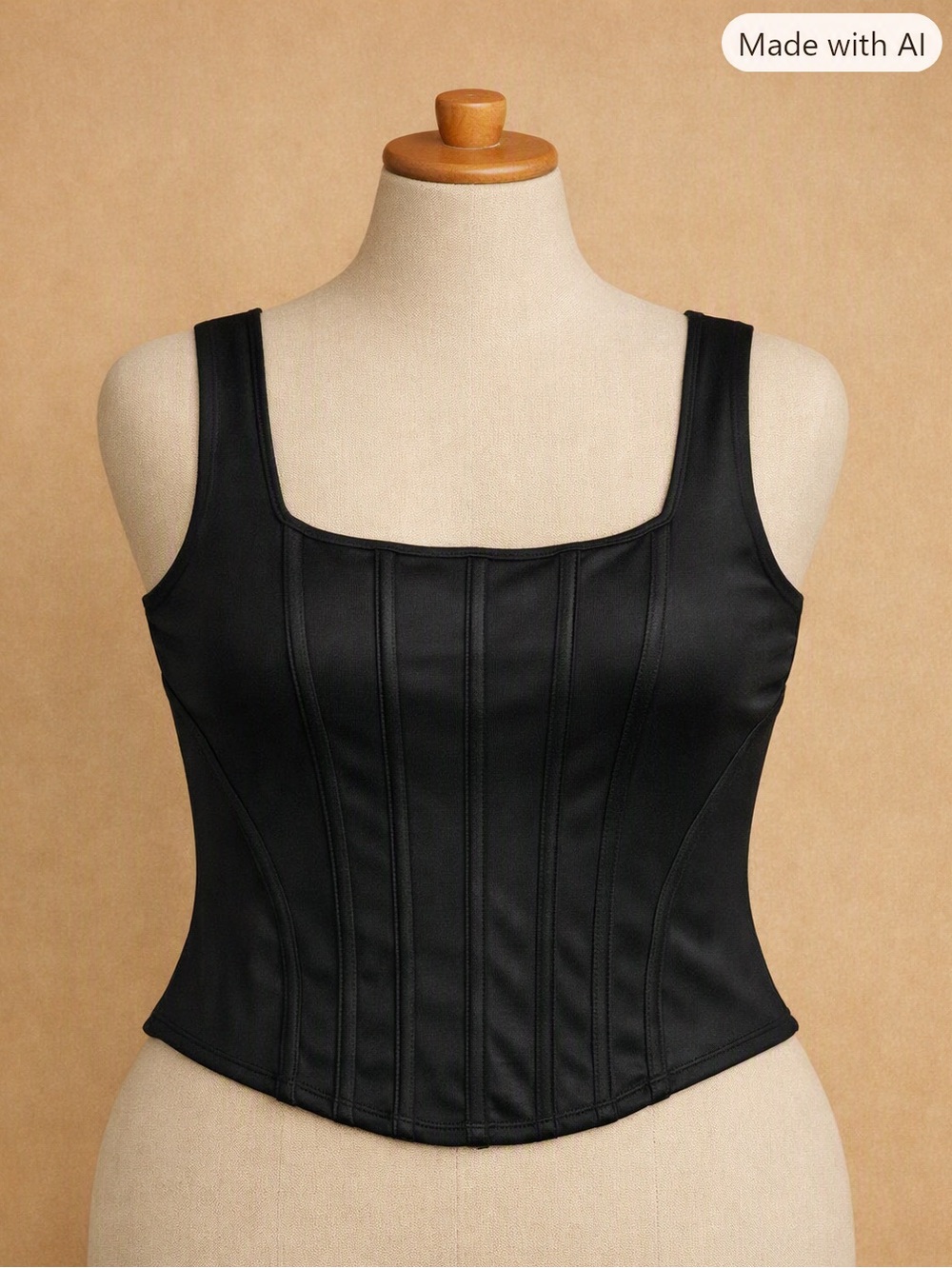 Express Corset Tank, Black, Large